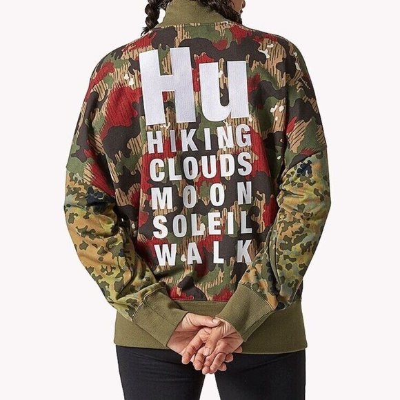 Adidas Womens Pharrell Williams Hu Hiking Camo Sweater CY7489 - Picture 2 of 4